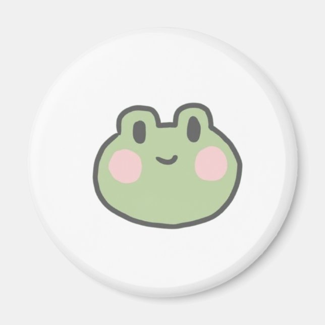 Lächelniger Frosch Magnet (Vorne)