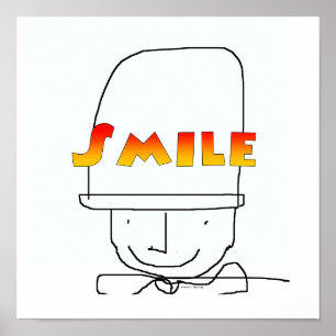 Lächelposter drucken poster