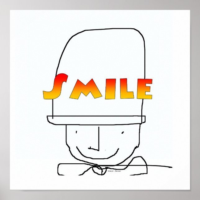 Lächelposter drucken poster (Vorne)