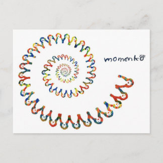 Lächelspirale Postkarte