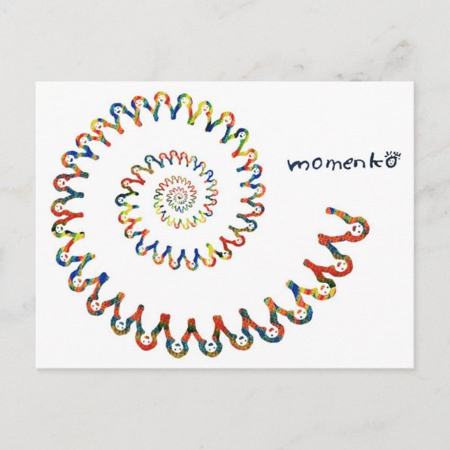 Lächelspirale Postkarte (Vorderseite)