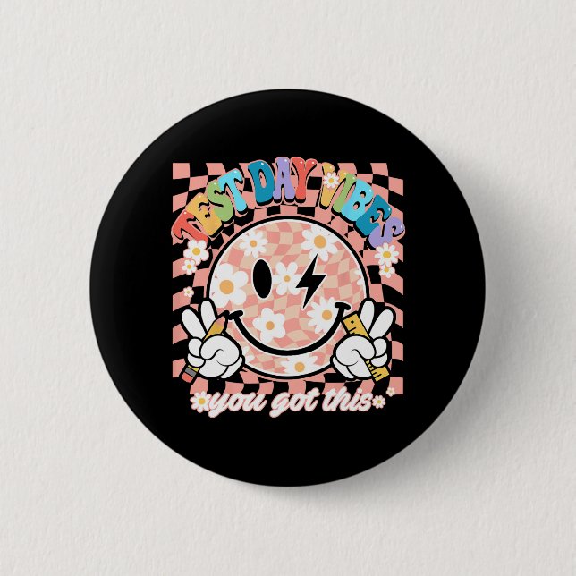 Lächelungstest Vibes Das ist es, was man als Tee h Button (Vorderseite)