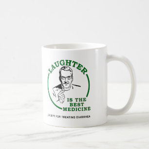 Lachen die Durchfallmedizin Lustiger Becher Tasse