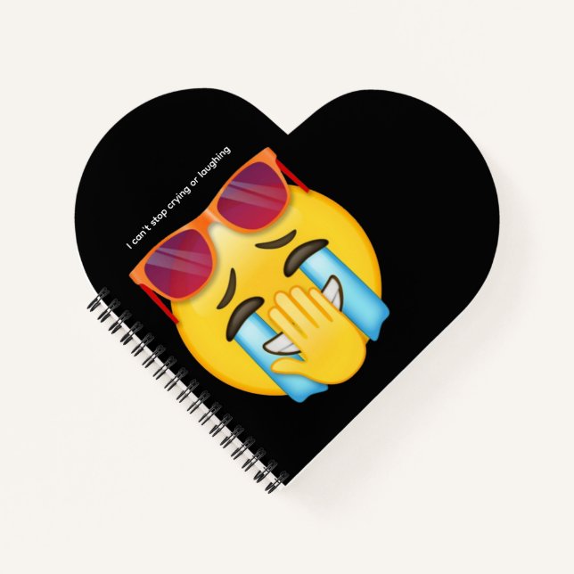 Lachen durch Tränen Notizbuch (Vorderseite)