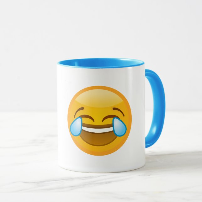 Lachen Emoji Tasse (VorderseiteRechts)