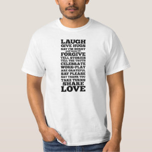 Lachen, gib Hugs T-Shirt