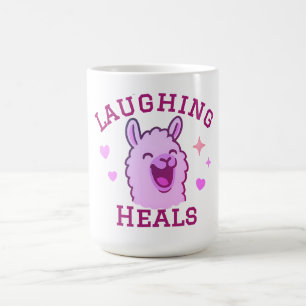 Lachen Heilt Niedlich Llama Kaffeetasse