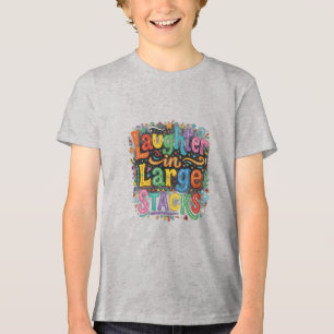 Lachen in großen Stapeln – Lustig Geld-Inspiriert Tri-Blend Shirt