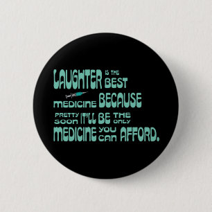 Lachen ist die beste Medizin Button