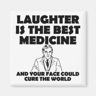 Lachen ist die beste Medizin Dein Gesicht lustiger Magnet