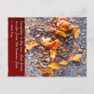 Lachen ist die Sonne.. Postkarte