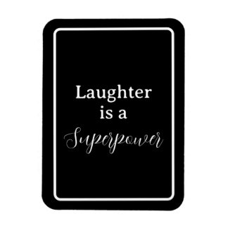 "Lachen ist eine Supermacht" - Phrase White Letter Magnet