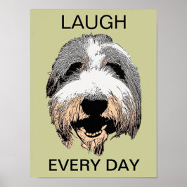 Lachen Jeden Tag Pop Art Poster