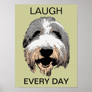 Lachen Jeden Tag Pop Art Poster