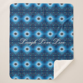 Lachen Liebe Live Flower Blanket Sherpadecke