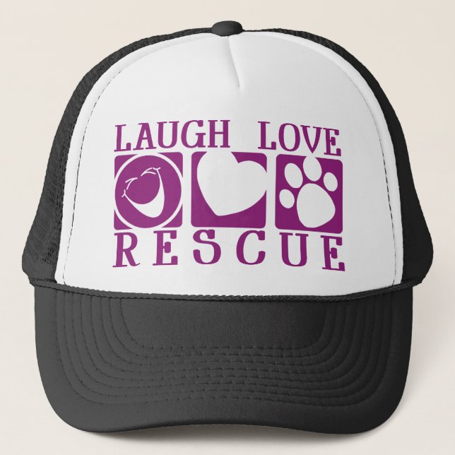 Lachen-Liebe-Rettung Truckerkappe (Vorderseite)