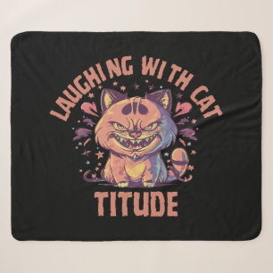 Lachen mit Katzenattitüde Sherpadecke