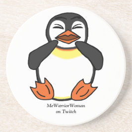 Lachen Pinguin, MeWarriorFrau auf Twitch Getränkeuntersetzer