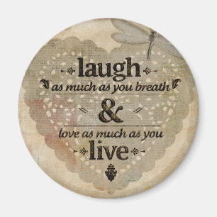Lachen Sie so viel, wie Sie die Gedächtnisquote Ge Magnet