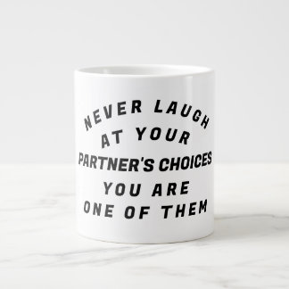 Lachen, T - Shirt Jumbo-Tasse