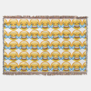 Lachen Tränen weinen von Joy Emoji Decke