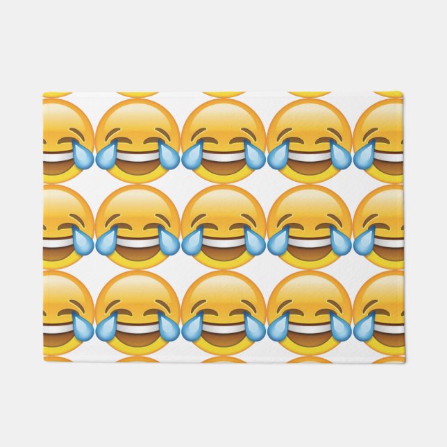 Lachen Tränen weinen von Joy Emoji Fußmatte (Vorderseite)