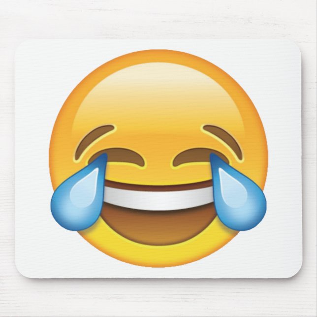 Lachen Tränen weinen von Joy Emoji Mousepad (Vorne)