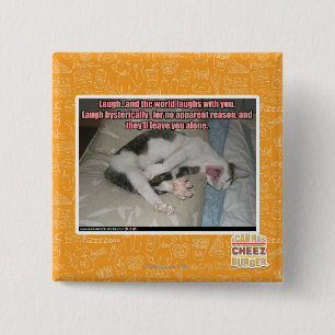 Lachen und die Welt lacht mit Ihnen Button