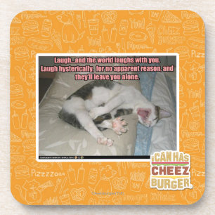 Lachen und die Welt lacht mit Ihnen Untersetzer