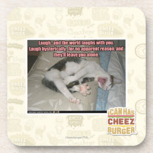 Lachen und die Welt lacht mit Ihnen Untersetzer