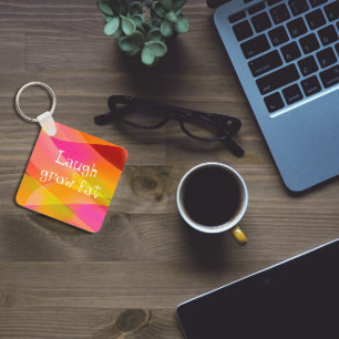 Lachen und fetten Spaß Sprichwort Schlüsselanhänge Schlüsselanhänger