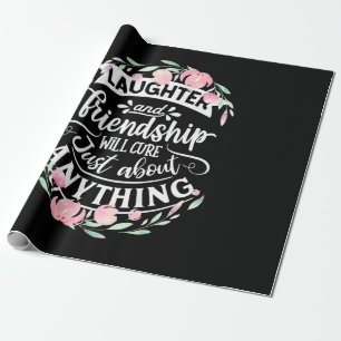 Lachen und Freundschaft Geschenkpapier