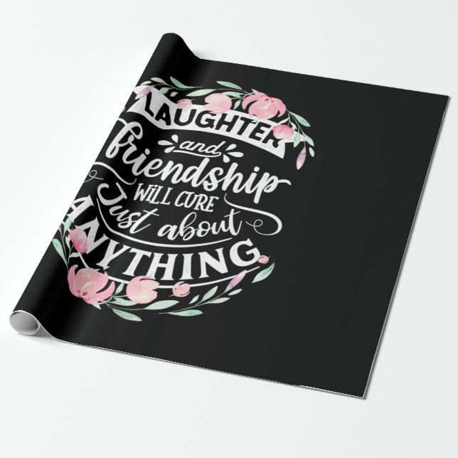 Lachen und Freundschaft Geschenkpapier (Ungerollt)