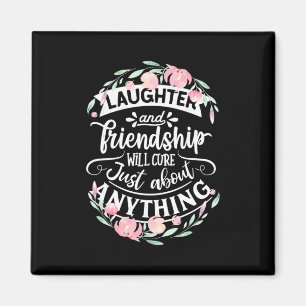 Lachen und Freundschaft Magnet