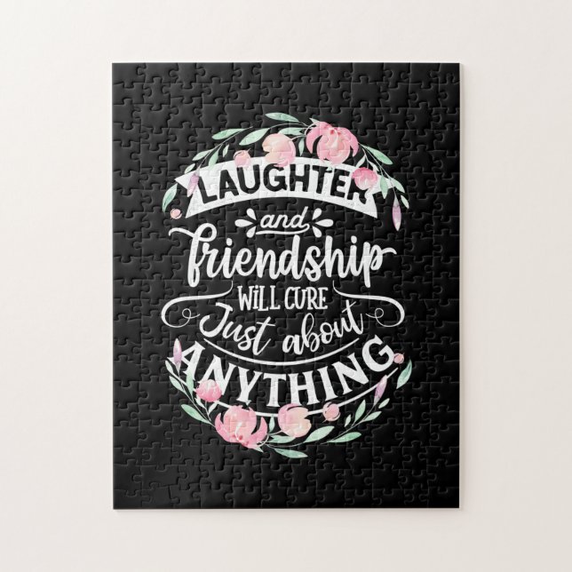 Lachen und Freundschaft Puzzle (Vertikal)