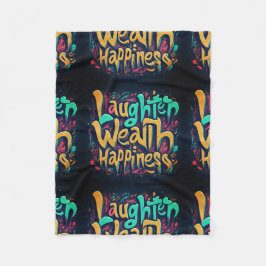 Lachen Wohlbefinden Fleecedecke