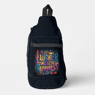 Lachen Wohlbefinden Glück Druck schneiden Nähtasch Crossbody Bag