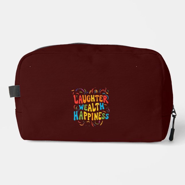 Lachen Wohlbefinden Glück Druck schneiden Nähtasch Waschbeutel (Vorderseite)