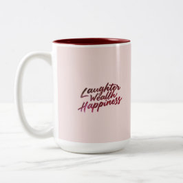 Lachen Wohlbefinden Zweifarbige Tasse