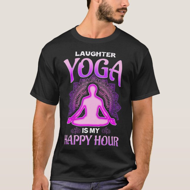 Lachen Yoga ist mein Happy Hour Premium T-Shirt (Vorderseite)