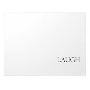 Lachen zitiert inspirierend Gelächter-Zitat Notizblock