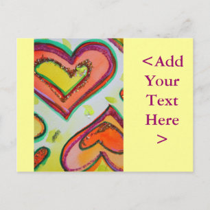 Lachen Zwei Herzen Postkarte