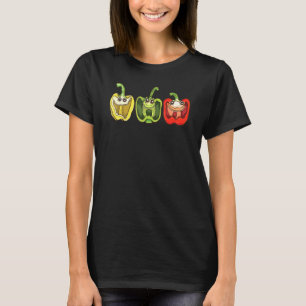 Lachend Bell Paprikaschoten Gardener Spaß Garening T-Shirt