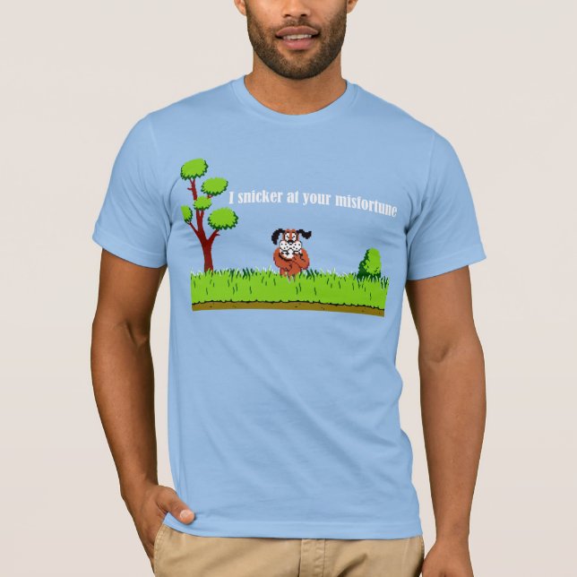 Lachend Hund T-Shirt (Vorderseite)