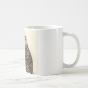 Lachende Eule Vintage-Illustration Tasse