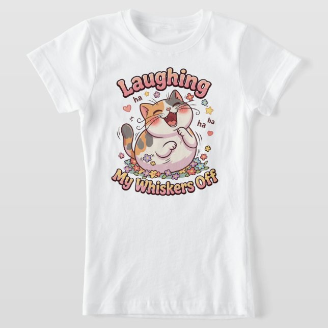  Lachende Katze Schnurrhaare Weg T-Shirt (Ablage )