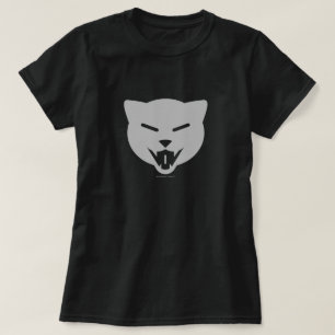 Lachende Katze - SmokyKitten entwirft Logo - Grau T-Shirt