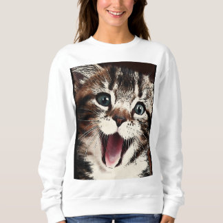 Lachende Katze Sweatshirt