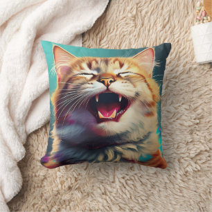 Lachende Katzenkissen! Kissen
