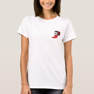 Lachende Retro-Filmrolle Cartoon-Charakter T-Shirt